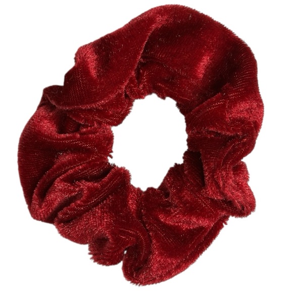 Forever 21 5-Piece Set of Red and Pink Tone Scrunchies Hair Ties NWOT - Picture 7 of 10